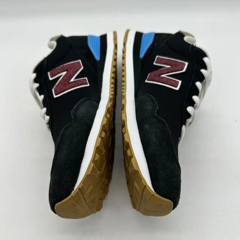 New Balance ML515BU3 Mens Size 8.5 Black Maroon Blue 515v3 Sneakers Retro Runner